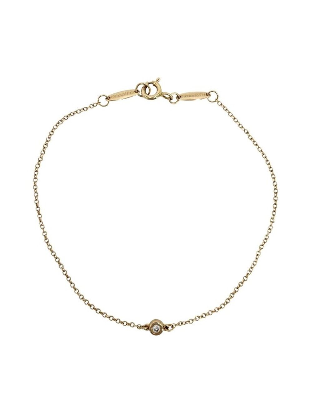 Tiffany & Co Bracelet Elsa Peretti by the Yard 18K Pink Gold Diamond